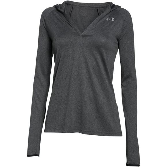 NWT Under Armour Women's Tech Long Sleeve Hooded Henley X-SMALL - Picture 1 of 3